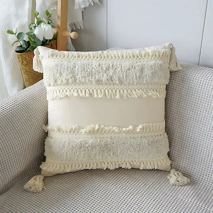 Tufted Canvas Cushion Cover for Sofa and Bed – image 4