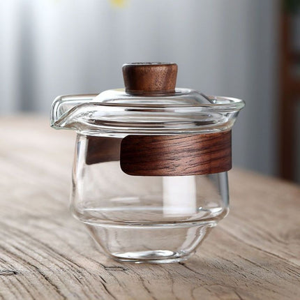 Borosilicate Glass Tea Cup with Lid, Heat Resistant Tea Brewer – image 6