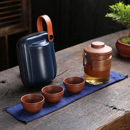 Gongfu Tea Set, Portable Travel Tea Set with Case
