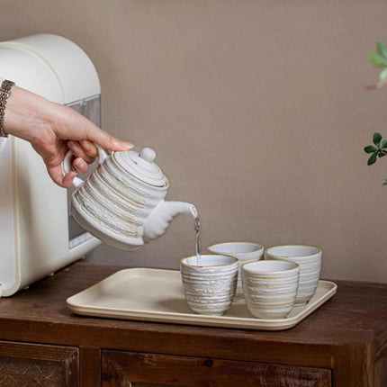 Ceramic Tea Set for 4, Scandinavian Tea Service Set