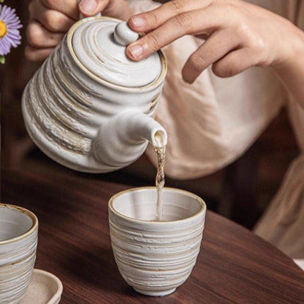 Ceramic Tea Set for 4, Scandinavian Tea Service Set – image 5