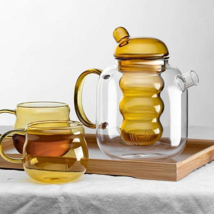 Heat Resistant Glass Teapot with Infuser – image 7