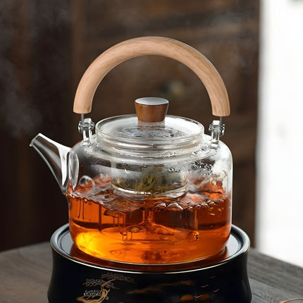 Glass Teapot with Magnetic Lid