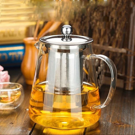 Glass Teapot with Infuser, 44 oz Teapot for Loose Leaf Tea