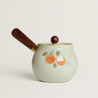 Ceramic Teapot, Hand Painted Loose Leaf Teapot with Crackle Glaze, Small Tea Pot 8 oz, Tea Gift for Tea Lovers