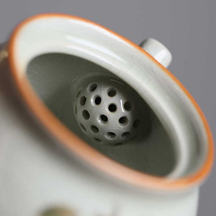 Crackle Glaze Ceramic Teapot