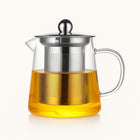 Glass Teapot with Infuser, Borosilicate Glass Tea Pot with Stainless Steel Infuser, 44 oz Teapot for Loose Leaf Tea