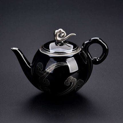 Ceramic Teapot, Small Teapot for One with Precise Spout and Comfortable Handle – image 5