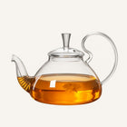 Glass Teapots, Borosilicate Glass Teapot for Blooming and Loose Leaf Tea, Clear Tea Pot, Gift for Tea Lovers