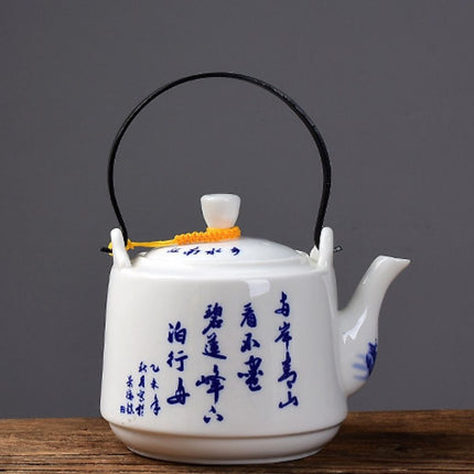Ceramic Teapot, Large Chinese Tea Pot with Hand Painted Landscape – image 4