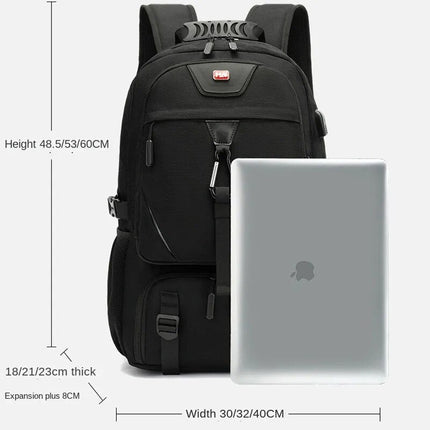 Travel Backpacks with USB Charging Port, Water Resistant Laptop Backpack with Multiple Compartments