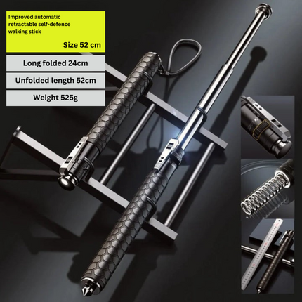 Telescopic Hiking Pole | Durable Alloy with Anti-Slip Grip | Compact Trekking Stick for Stability and Safety 3