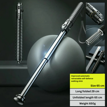 Telescopic Hiking Pole | Durable Alloy with Anti-Slip Grip | Compact Trekking Stick for Stability and Safety 4