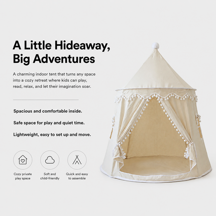 Kids Tent for Indoor Play, Kids Playhouse with Soft Structure – image 4
