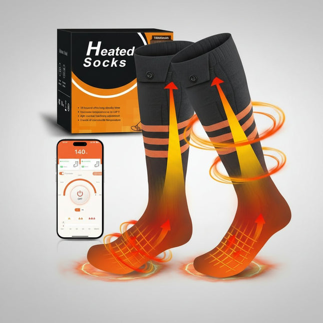 Thermal Socks | Heated Temperature Control Socks with App Control | Four Heat Levels for Ultimate Comfort 1