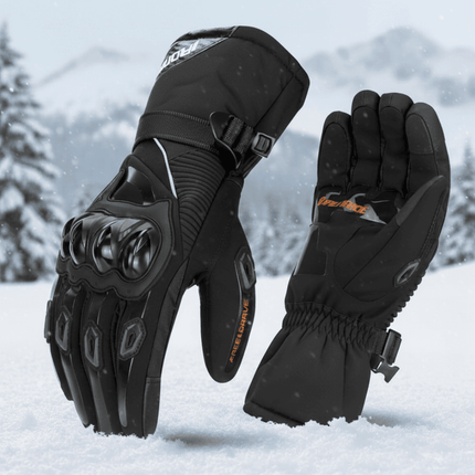 Thermo Grip | Waterproof Insulated Motorcycle Gloves with Advanced Fleece | Comfortable Protection for Winter Riding 0