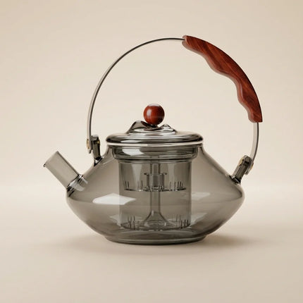 Glass Teapot with Infuser, Loose Leaf Tea Pot with Removable Glass Tea Infuser, Tea Maker for Home and Office