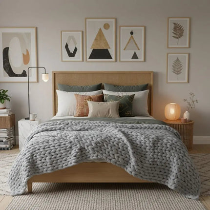 Soft Knitted Blanket for Couch – image 4