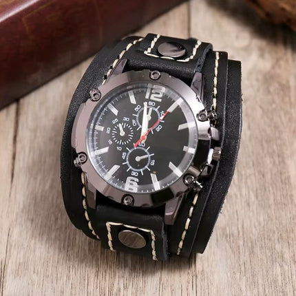 Timeless Classic | Leather Strap Watch with Luminous Hands | Durable Design for Everyday Elegance 1