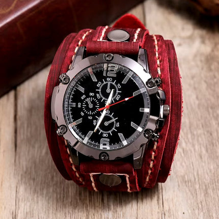 Timeless Classic | Leather Strap Watch with Luminous Hands | Durable Design for Everyday Elegance 2