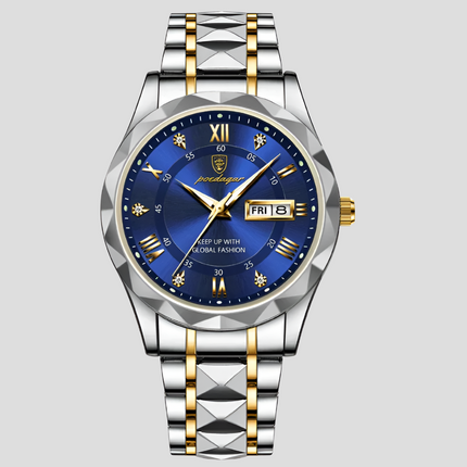 Timeless Elegance | Men's Quartz Wristwatch with Glowing Dial | Durable Stainless Steel for Everyday Style 2