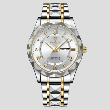 Timeless Elegance | Men's Quartz Wristwatch with Glowing Dial | Durable Stainless Steel for Everyday Style 3