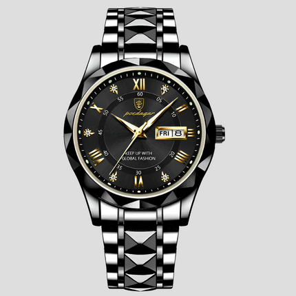 Timeless Elegance | Men's Quartz Wristwatch with Glowing Dial | Durable Stainless Steel for Everyday Style 5