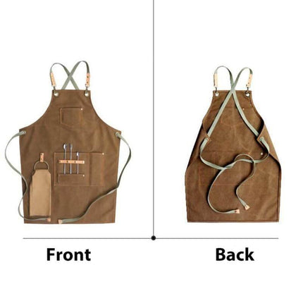Timeless Kitchen | Vintage Chef Apron with Durable Canvas Material | Stylish Protection for Cooking and Baking 2