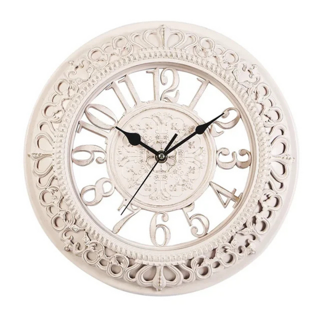 Timeless Vintage Iron Wall Clock with Silent Quartz Movement | Elegant Design for Home Decor 1