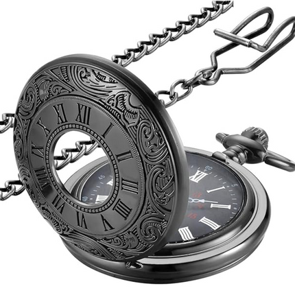 Timeless Vintage Pocket Watch | Classic Roman Numerals with Quartz Movement | Elegant Gift for Any Occasion 10