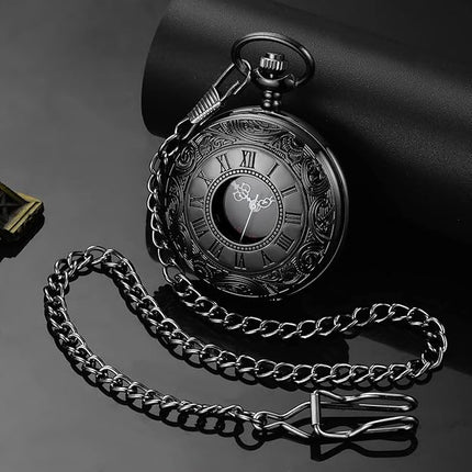 Timeless Vintage Pocket Watch | Classic Roman Numerals with Quartz Movement | Elegant Gift for Any Occasion 3