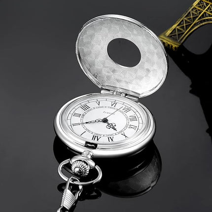 Timeless Vintage Pocket Watch | Classic Roman Numerals with Quartz Movement | Elegant Gift for Any Occasion 5