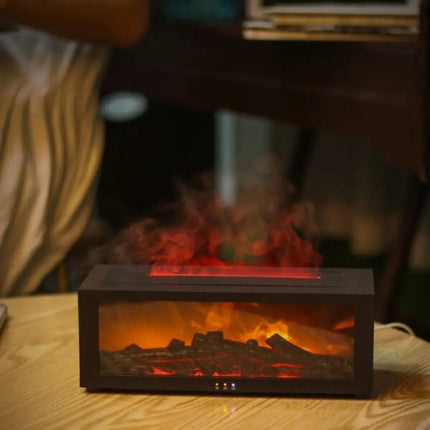 Tabletop Electric Fireplace with Remote, Decorative Fake Fireplace with No Heat – image 4