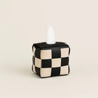 Square Tissue Box Cover, Checkerboard Pattern Tissue Holder, Bathroom Decor and Bathroom Accessories, Housewarming Gift