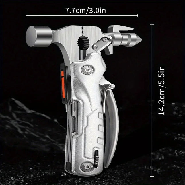 Titan Strike | Tactical Multi-Tool Hammer Kit with 10-in-1 Functionality | Compact Survival Tool for Outdoor Adventures 1
