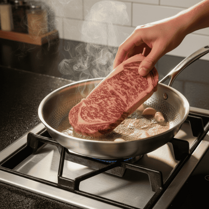 Titanium Collection | Stainless Steel Frying Pan with Even Heat Distribution | Versatile Cooking for All Stovetops 3