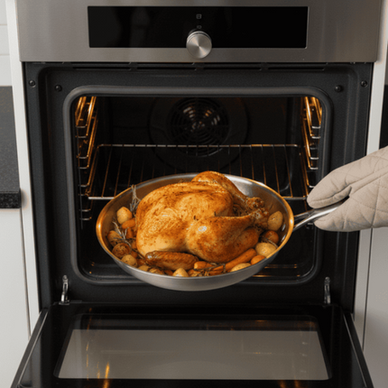 Titanium Collection | Stainless Steel Frying Pan with Even Heat Distribution | Versatile Cooking for All Stovetops 4