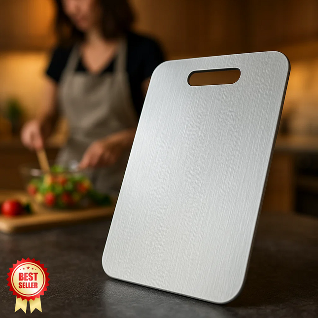 Titanium Cutting Board | Non-Porous Surface for Ultimate Hygiene | Lightweight & Durable Kitchen Essential 0