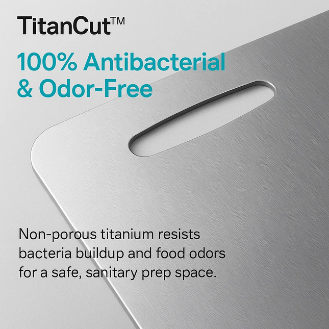 Titanium Cutting Board | Non-Porous Surface for Ultimate Hygiene | Lightweight & Durable Kitchen Essential 1
