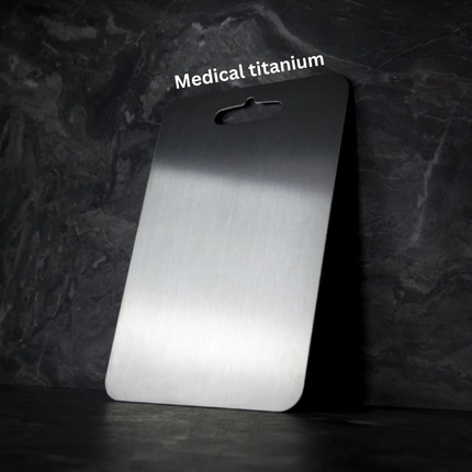 Titanium Kitchen Essentials | 100% Medical Titanium Cutting Board with Antibacterial Surface | Durable and Hygienic for Safe Food Preparation 8