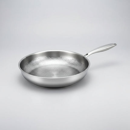 Titanium Kitchen Skillet | Non Stick Frying Pan with Hammered Design | Induction-Compatible for Effortless Everyday Cooking 4