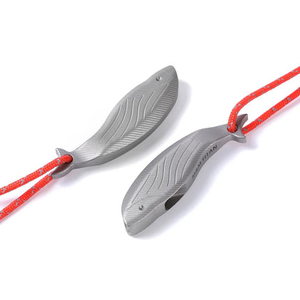 Titanium Survival Whistle | Fish-Shaped Design with High-Frequency Sound | Lightweight and Portable for Outdoor Safety 3