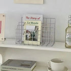 Desk Organizer Metal Wire, Desktop File Organizer with Multi Tier Slots, Paper Organizer for Office and Kitchen
