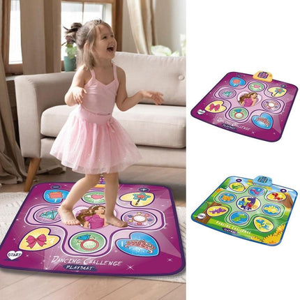 Interactive Dance Mat for Kids, Light Up Dance Pad with 3 Modes