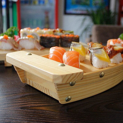 Traditional Japanese Wooden Sushi Boat with Eco-Friendly Timber | Available in 3 Sizes for Authentic Dining Experience 2