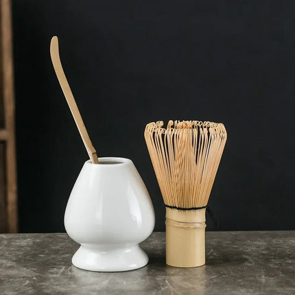 Traditional Matcha Set | Bamboo & Ceramic with Authentic Design | Complete Kit for Perfect Matcha Preparation 0
