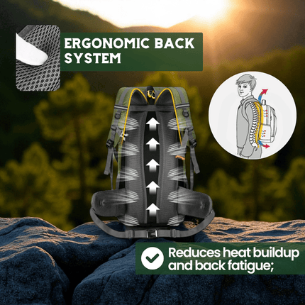 TrailPro | 50L Hiking Backpack with Breathable Back Support | Lightweight Camping Gear for Comfort and Organization 2