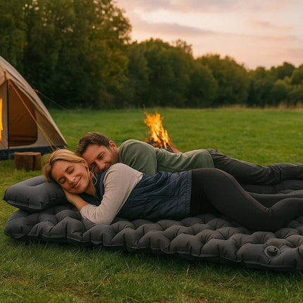 TrailRest | Ultralight Double Self-Inflating Camping Mattress with Auto-Inflation Technology | Spacious and Portable for Outdoor Adventures 1