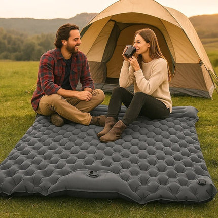 TrailRest | Ultralight Double Self-Inflating Camping Mattress with Auto-Inflation Technology | Spacious and Portable for Outdoor Adventures 2