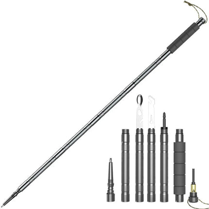 Trailforce | Multifunctional Hiking Stick with Integrated Survival Tools | Lightweight Trekking Pole for Outdoor Adventures 0